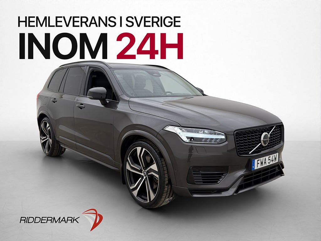 Volvo XC90 T8 AWD Ultra 7-sits Pano B&W Luft Massage Head Up