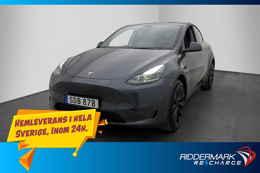 Tesla Model Y Long Range AWD Panorama Autopilot Svensksåld