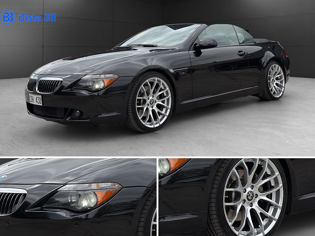 BMW 650I V8 CAB | 6900 MIL | FULLSERVAD | PDC | SPORTAVGAS 367Hk
