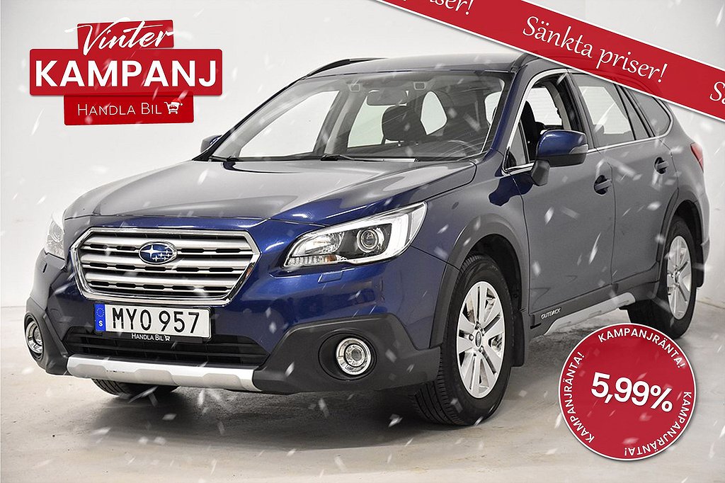 Subaru Outback 2.5 4WD Aut KAMPANJ B-Kam Nyserv Nybes SoV-Hjul 175hk