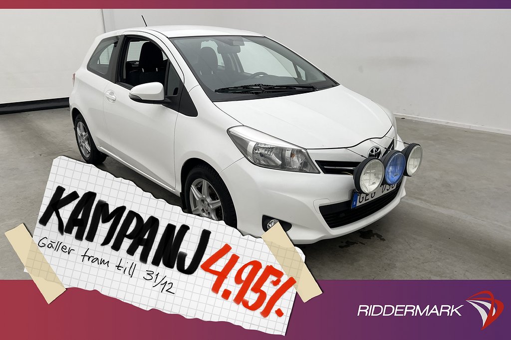 Toyota Yaris 1.33 99hk Active Kamera Extral 4,95% Ränta