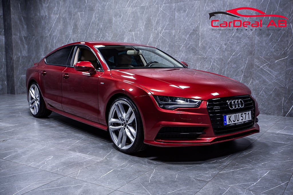 Audi A7 2.0 TFSI Quattro S-Line Minnesstolar Navi Skinn 21"