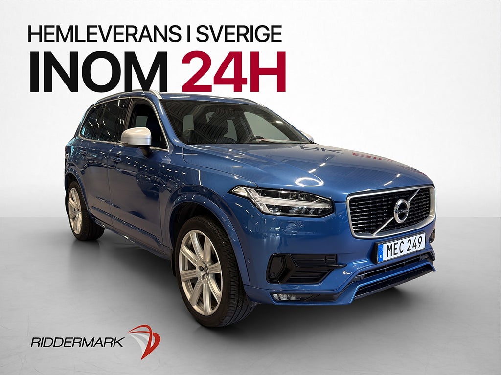 Volvo XC90 T6 320hk AWD R Design 7-Sits B&W Pano Drag VOC
