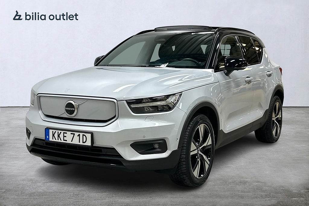 Volvo XC40 Recharge Pro 231hk Panorama Navi H/K Värmepump 360°