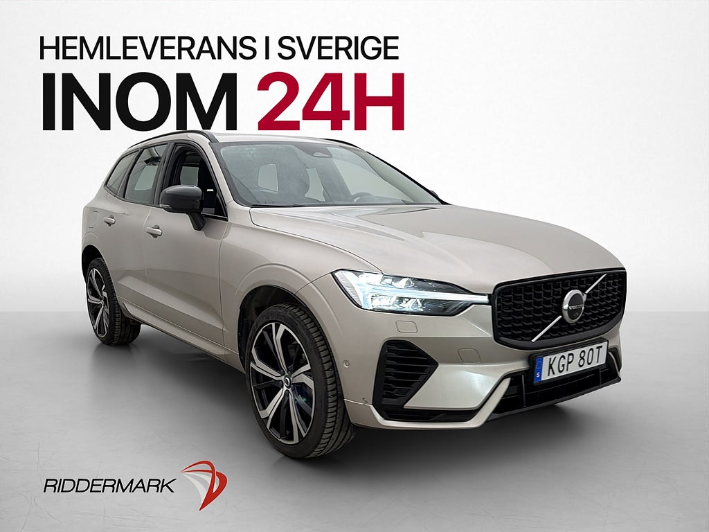 Volvo XC60 T6 AWD Ultimate Dark Pano H/K Värmare HuD 360°