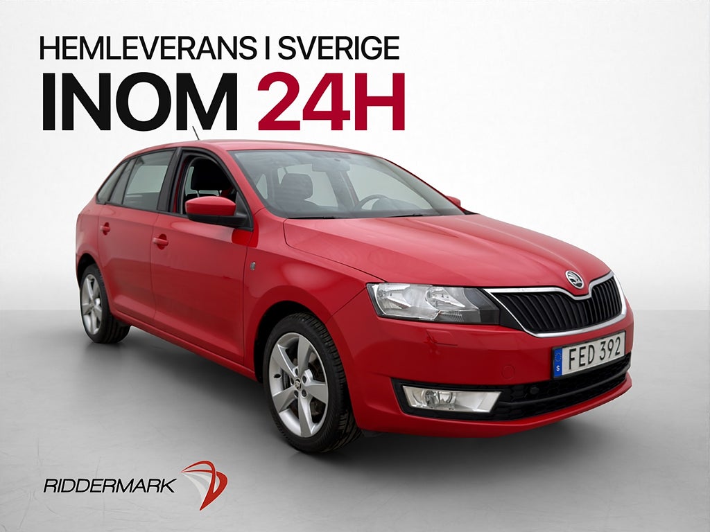Skoda Rapid Spaceback 1.2 TSI 105hk M-Värmare Navi Bluetooth