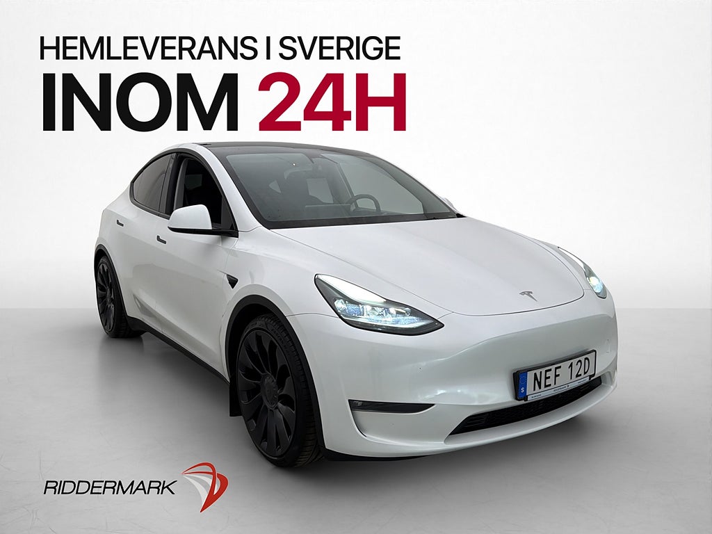 Tesla Model Y Performance AWD Svenskåld Autopilot Dragkrok