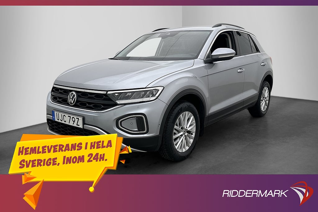 Volkswagen T-Roc 1.0 TSI 110hk Cockpit CarPlay B-kamera