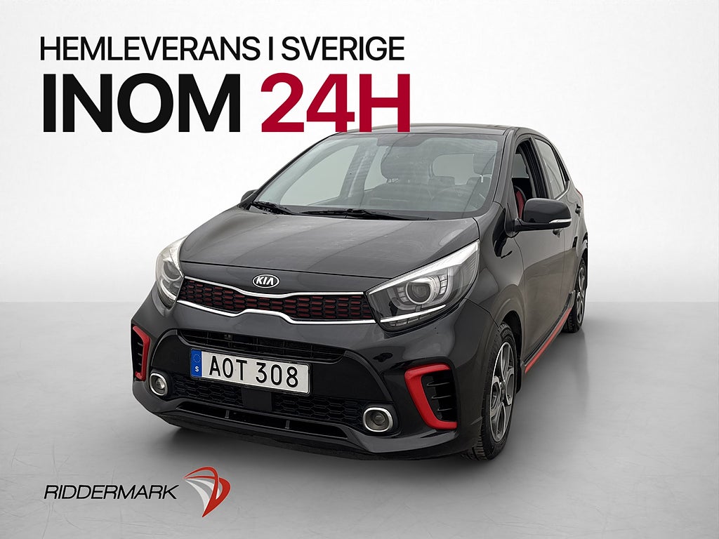 Kia Picanto 1.0 T-GDI 100hk GT-Line B-Kamera Skinn Carplay