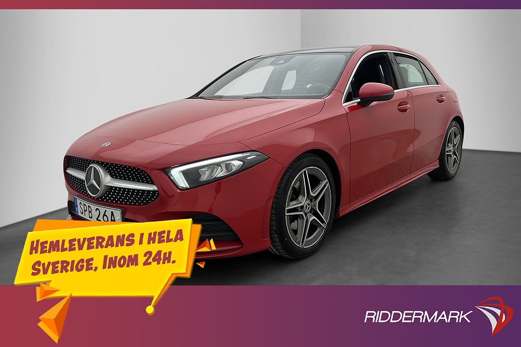 Mercedes-Benz A 200 AMG Panorama Kamera Bluetooth Halvskinn