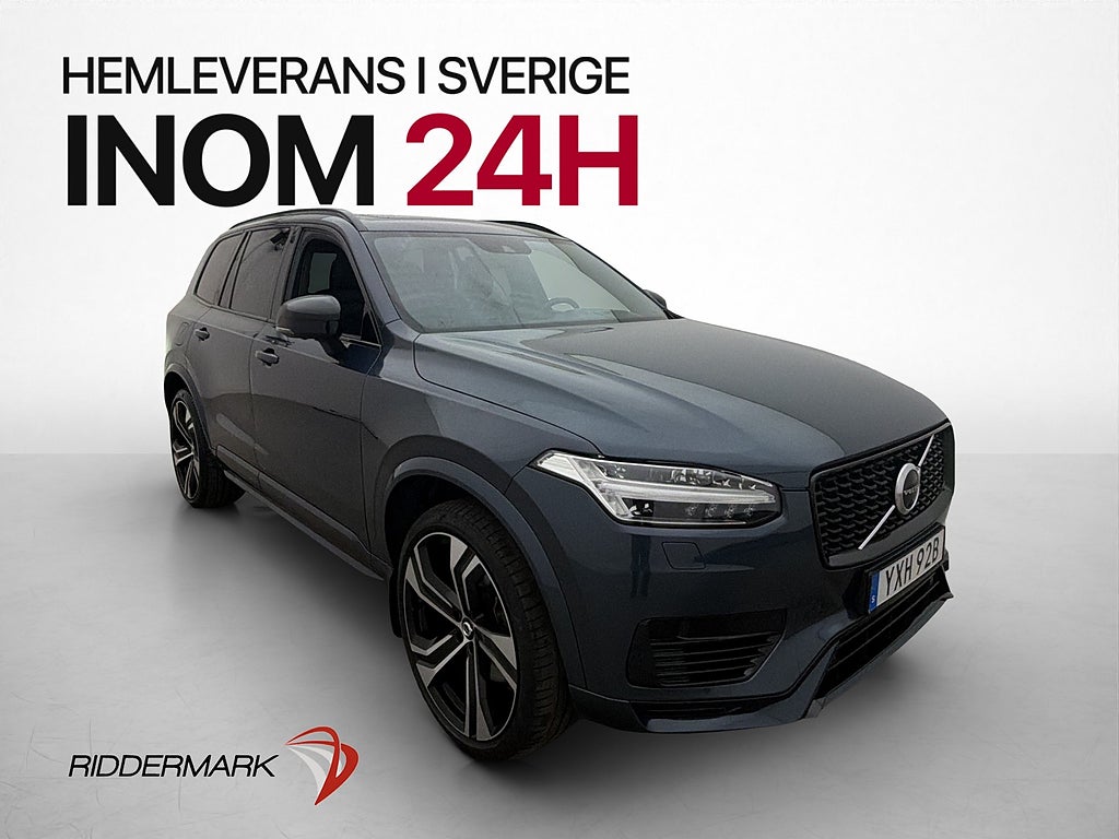 Volvo XC90 Recharge T8 AWD R-Design 7-Sits Pano B&W HUD Drag