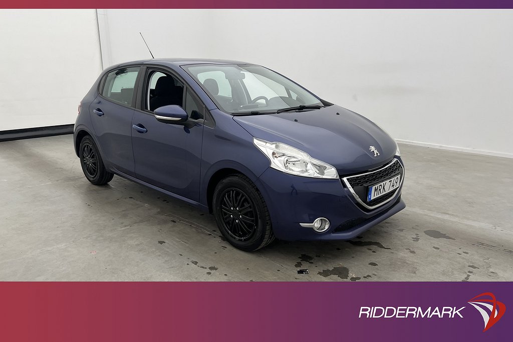 Peugeot 208 1.2 VTi 82hk Farthållare Lågskatt 0,45l/Mil