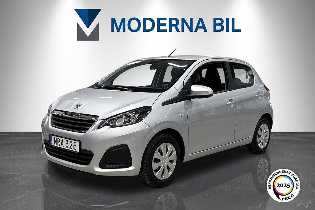 Peugeot 108 5-dörrar 1.0 VTi Euro 6 Backkamera Bluetooth AC Sv-såld