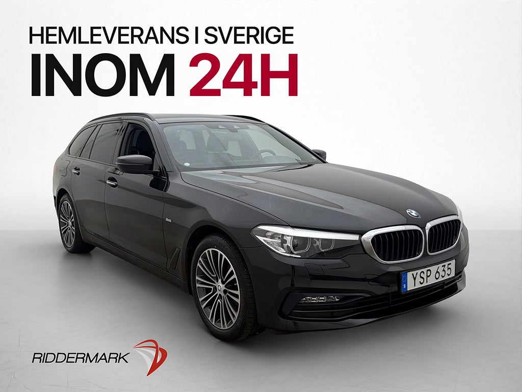 BMW 520d Touring 190hk Sport line Kamera Navi Rattvärm Drag