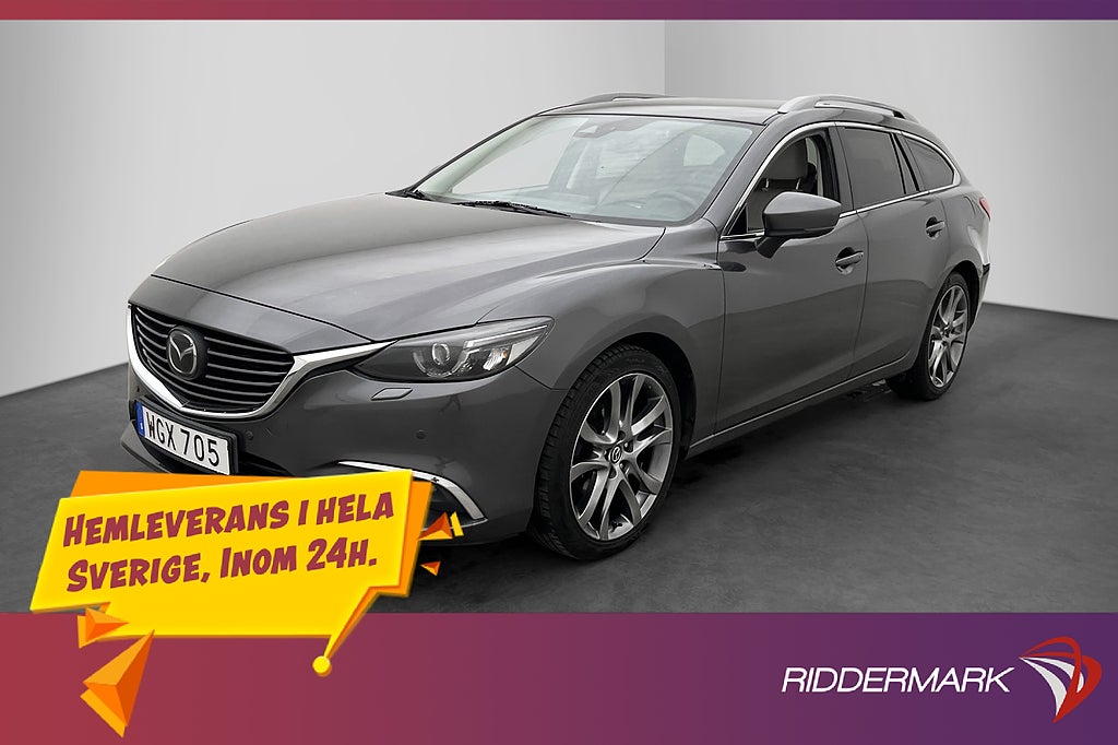 Mazda 6 2.2 175hk AWD OPTIMUM HUD BOSE Kamera Skinn Drag