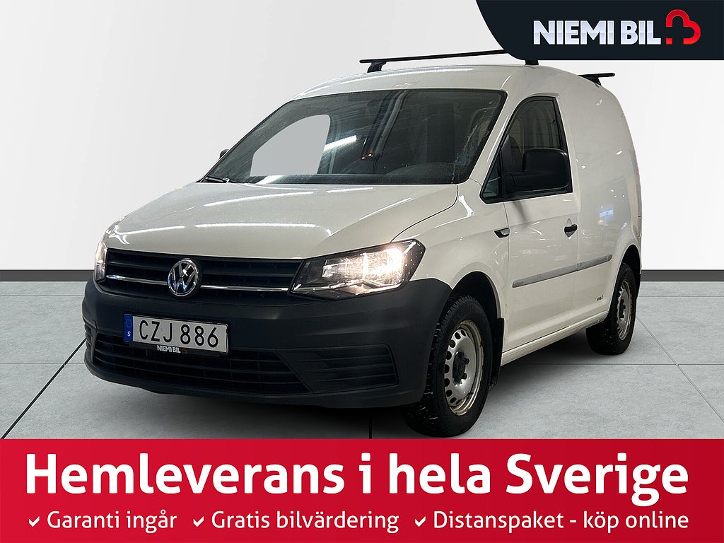 Volkswagen Caddy Van 2.0 TDI Dragkrok Dieselvärmare Låg förbrukning S&V-däck