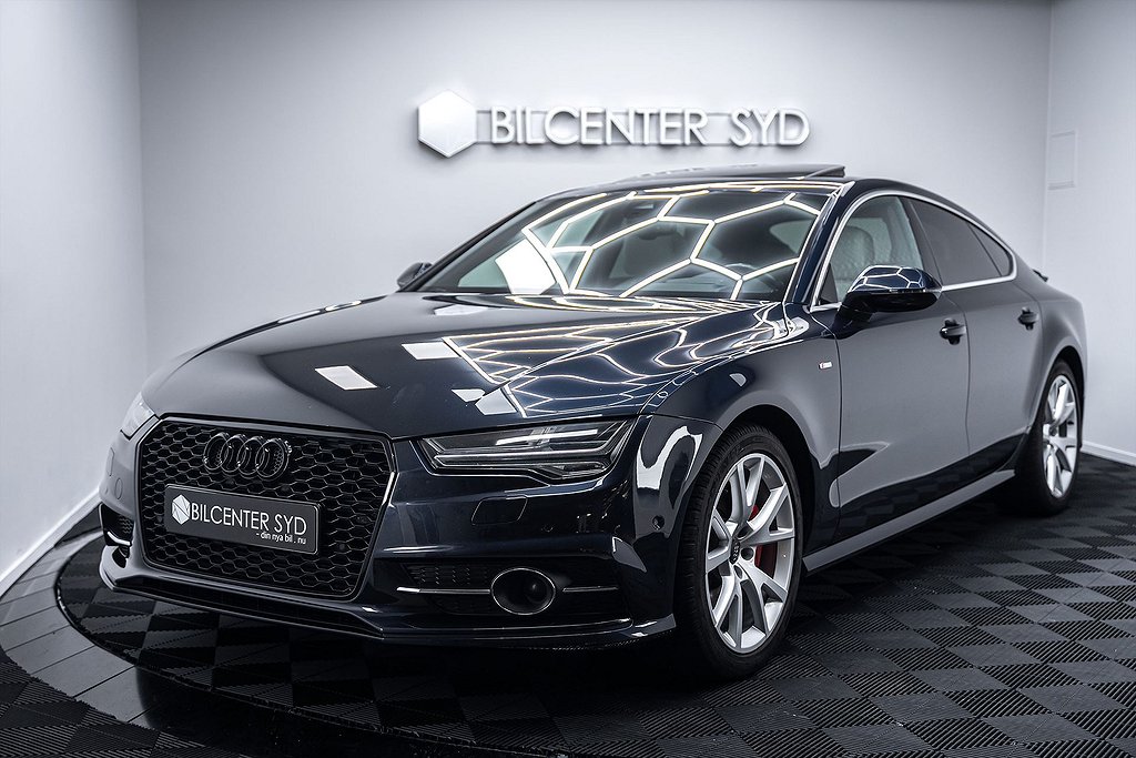 Audi A7 Sportback 3.0 TDI V6|clean diesel|Quattro|S-Line|Taklucka|218hk|