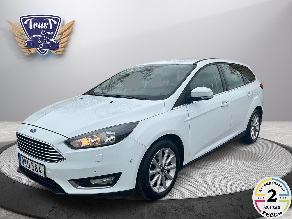 Ford Focus Kombi 1.0 EcoBoost Manuell, 125hk Titanium Ny kamrem Drag