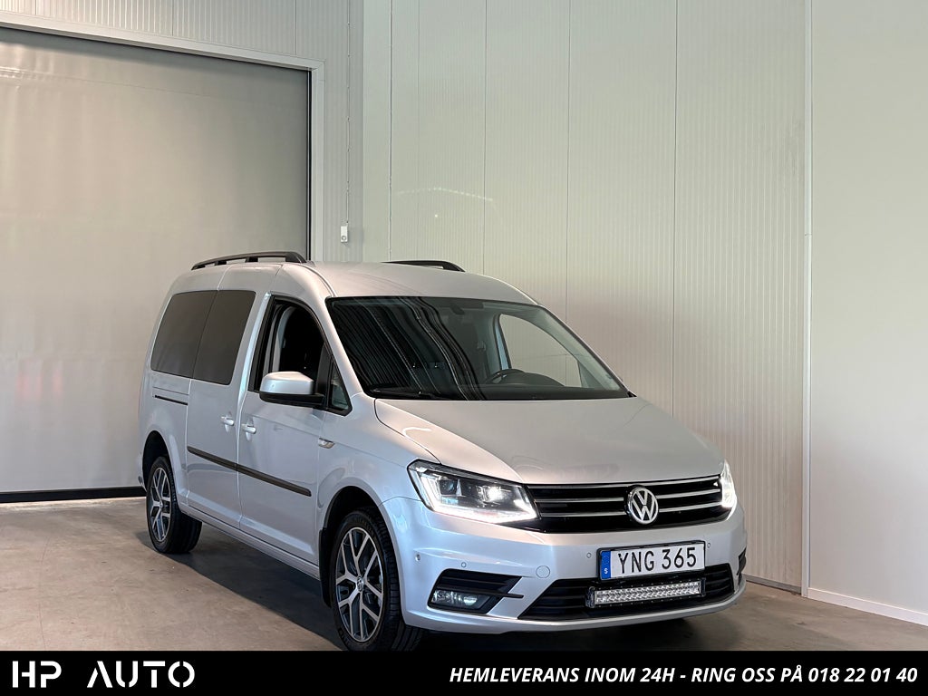 Volkswagen Caddy Maxi Life 2.0TDI 4M 150hk Kamrem bytt 7-sits B-kam Drag