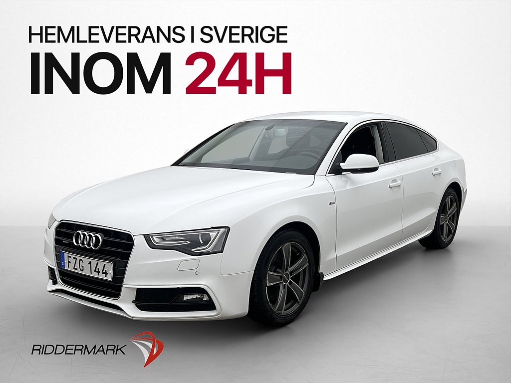 Audi A5 Sportback 2.0 TDI Quattro 190hk S-Line Värmare