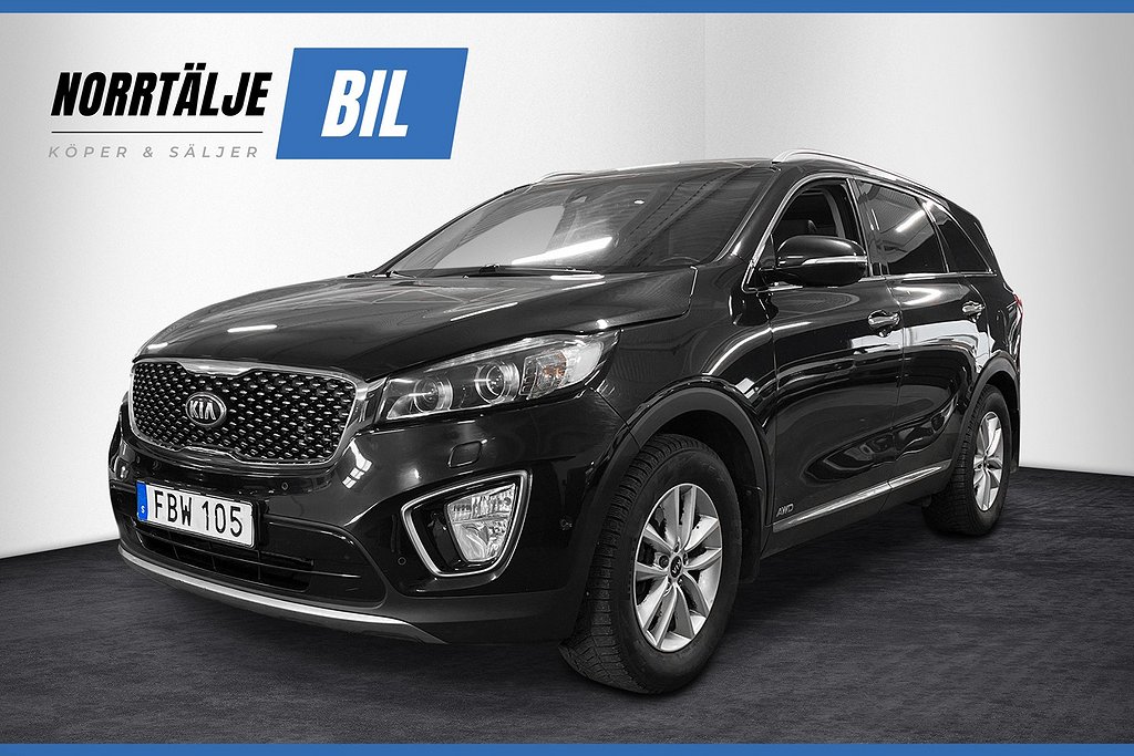 Kia Sorento 2.2 200 HK CRDi AWD DRAG NAVI PANO CARPLAY 19" 