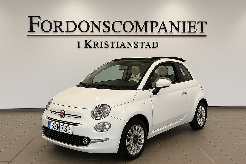 Fiat 500C 1.2 8V Lounge Euro 6 Lågmilare Sov-Hjul