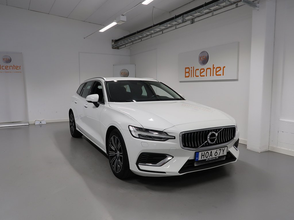 Volvo V60 Recharge T6 AWD V-Däck ingår Drag-Navi-BLIS-Carplay-VoC-Värmare