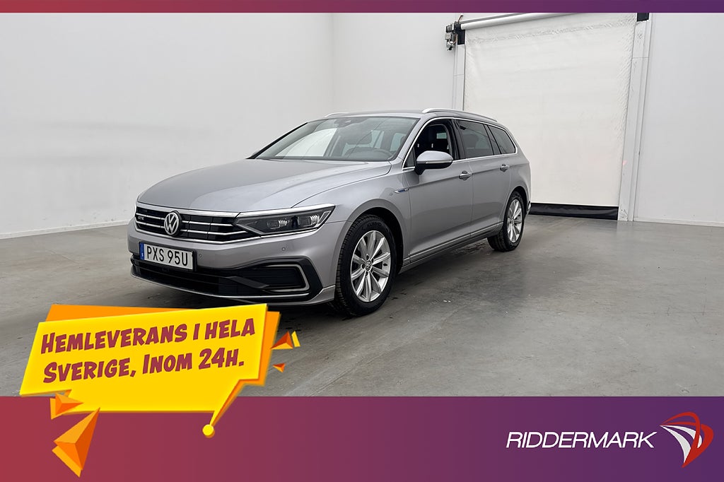 Volkswagen Passat GTE 218hk Värmare Dragkrok Kamera CarPlay