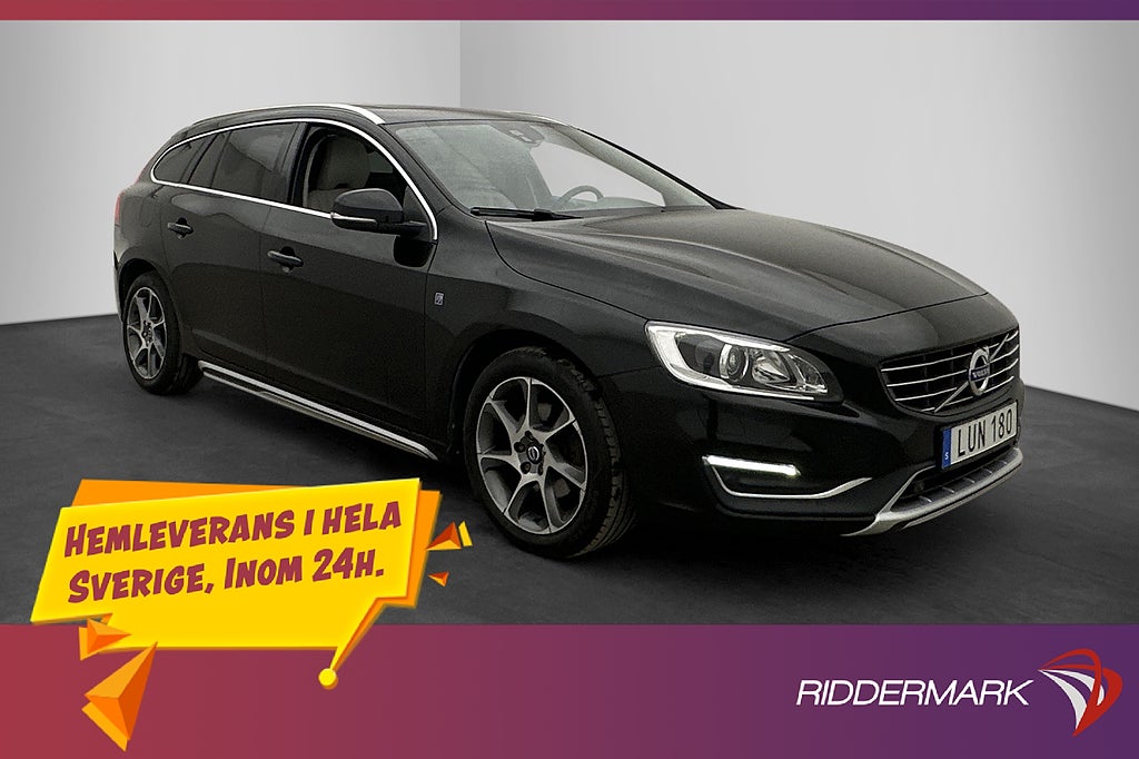 Volvo V60 D4 Ocean Race Läder Navi Värmare P-Sensorer Drag