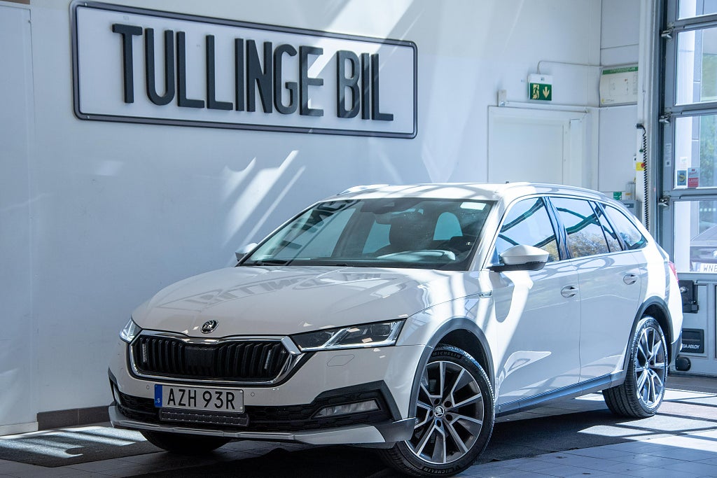 Skoda Octavia Scout 2.0 TDI 4x4 150HK DSG Cockpit Dragkrok Värmare MOMS