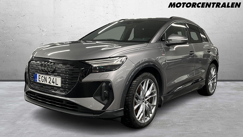 Audi Q4 50 e-tron quattro S-LINE 299HK Panorama, evolutionspkt