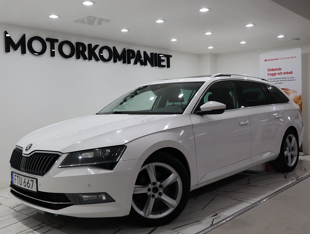 Skoda Superb 2.0 TDI 4x4 Panorama Navi Drag Värmare L&K 