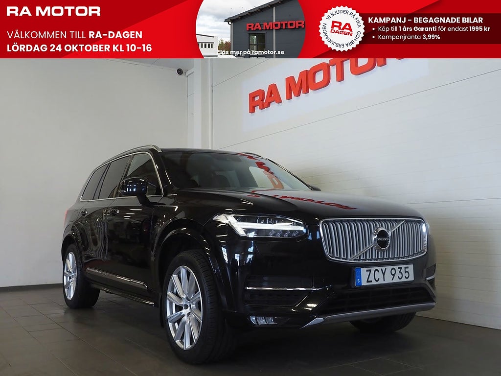Volvo XC90 7-sits D5 AWD 235hk Inscription Kamera Drag 2018