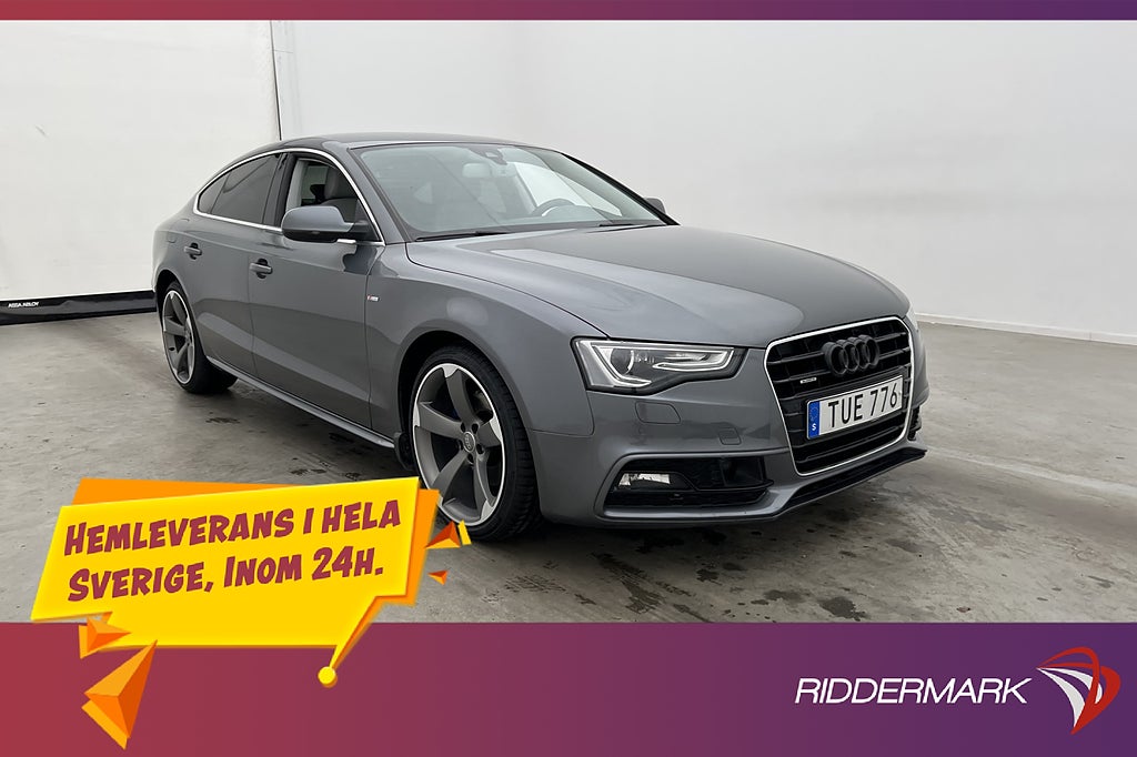 Audi A5 Sportback TDI 190hk S-Line B&O D-Värmare Elstolar