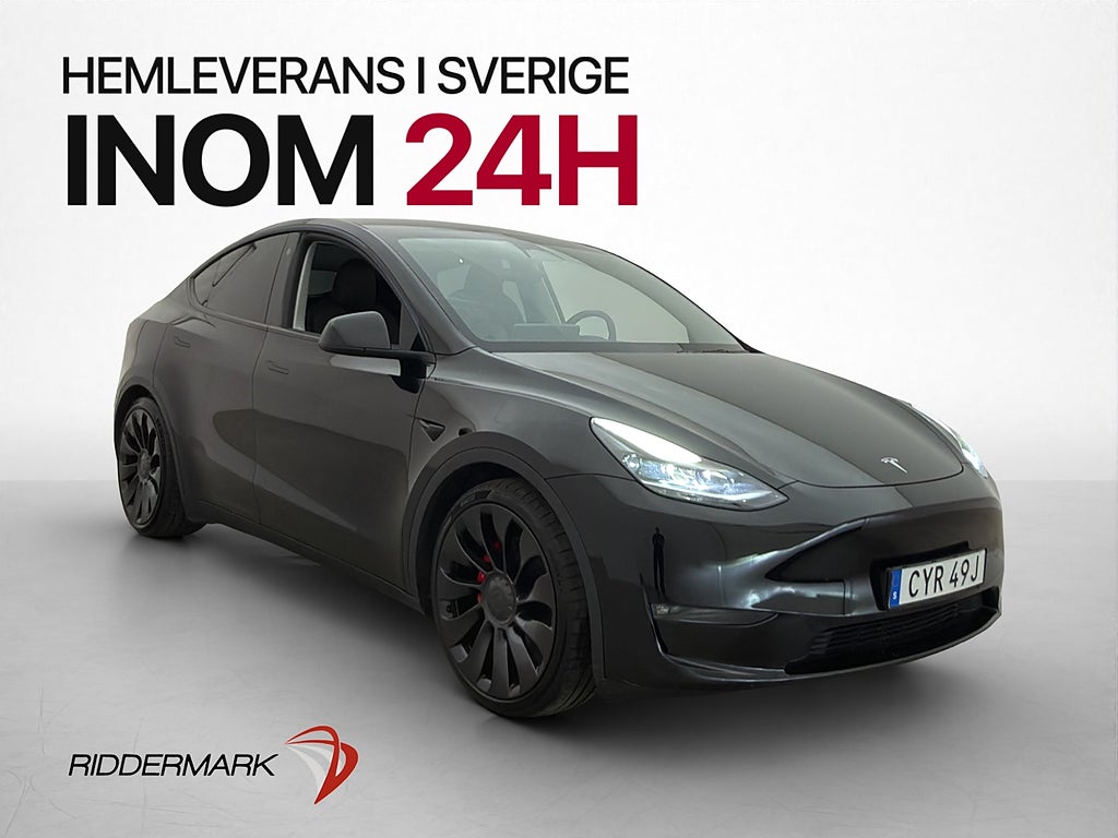 Tesla Model Y Performance AWD Drag AP Pano Navi Kamera Moms