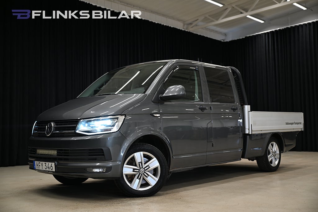 Volkswagen Transporter 4Motion DSG 204HK Dubbelhytt|Flak|Kambytt|Moms