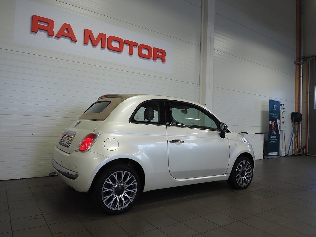 Fiat 500C 1.2 8V 69hk Lounge Cab | Skinn |