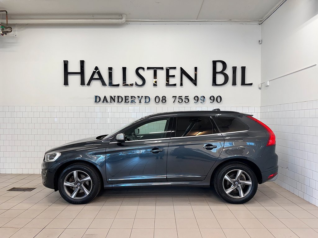 Volvo XC60 D5 AWD Aut R-Design Pano Drag VOC Svensksåld