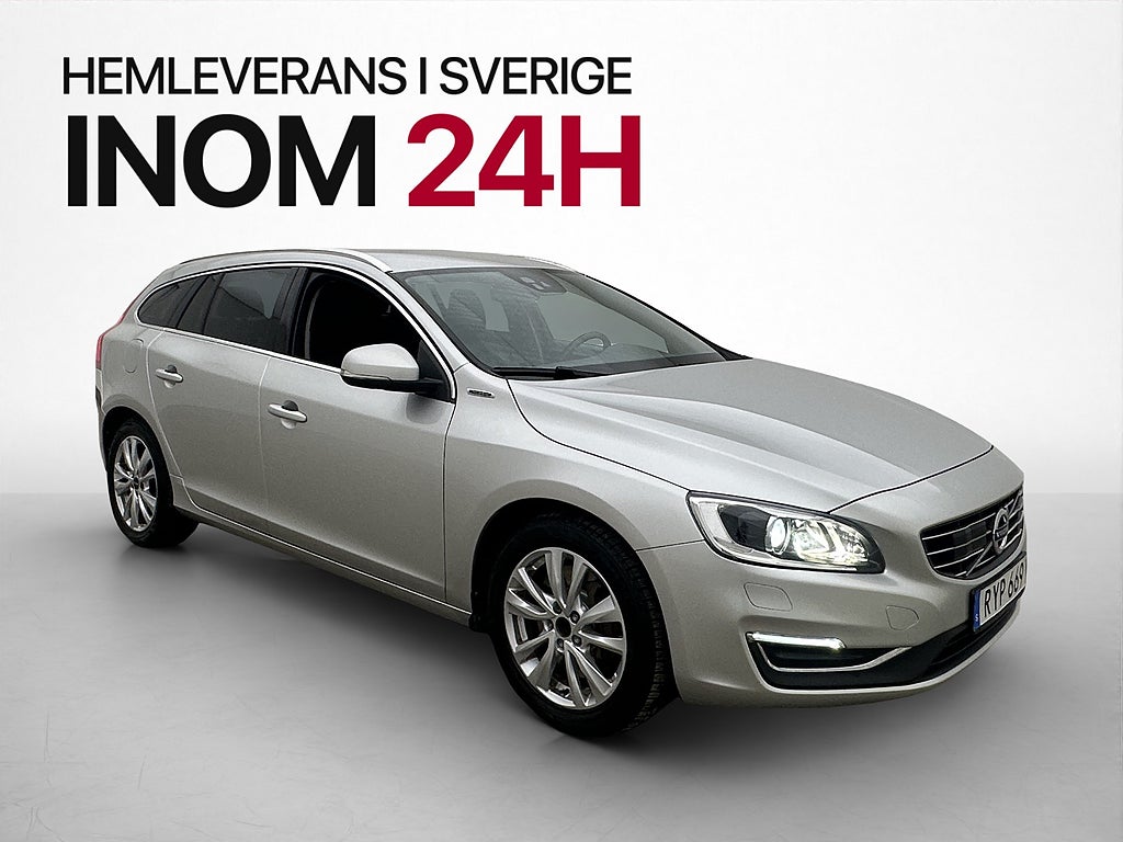 Volvo V60 D5 Plug-in Hybrid AWD Summum Värmare Drag Skinn