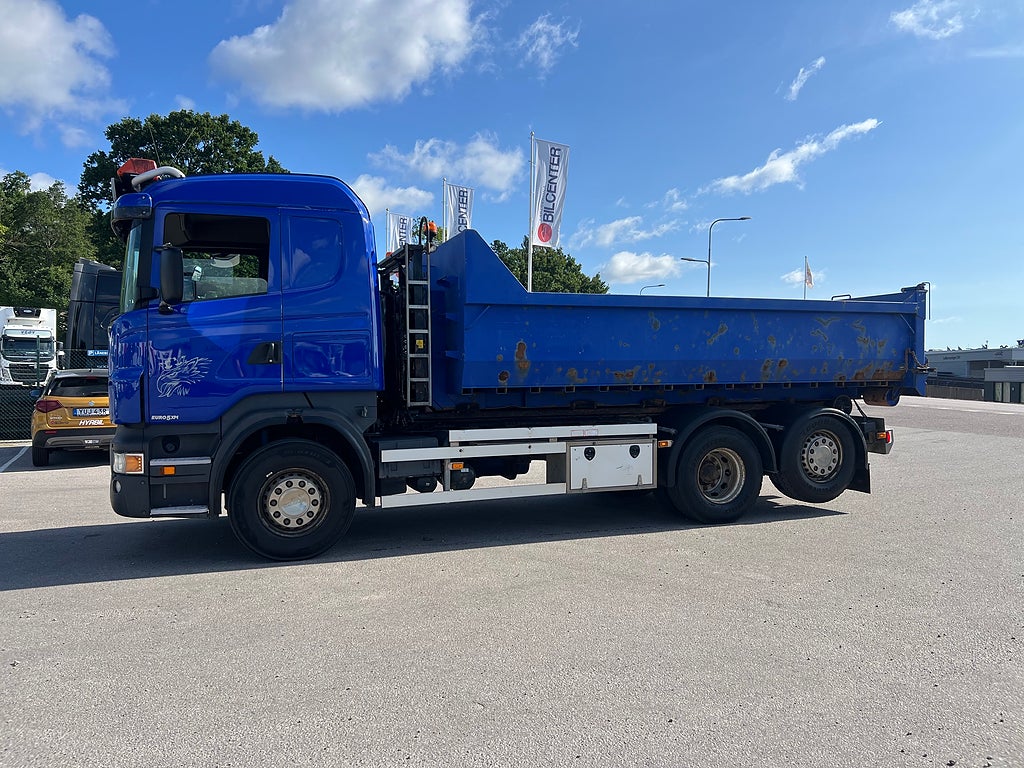 Scania R440 6x2*4 Hiab Lastväxlare inkl Flak, Euro 5