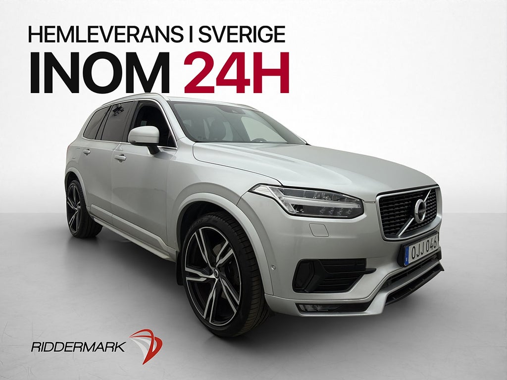 Volvo XC90 D5 AWD 235hk 7-sits R-Design B&O Pano Kamera