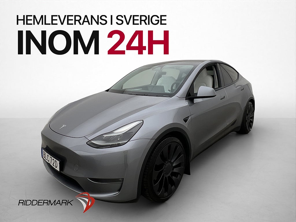 Tesla Model Y Performance AWD MOMS HW4 Värmepump Dragkrok