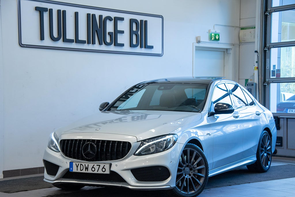 Mercedes-Benz C 43 AMG 4MATIC 367HK Sedan Pano Burmester Välvårdad 19"