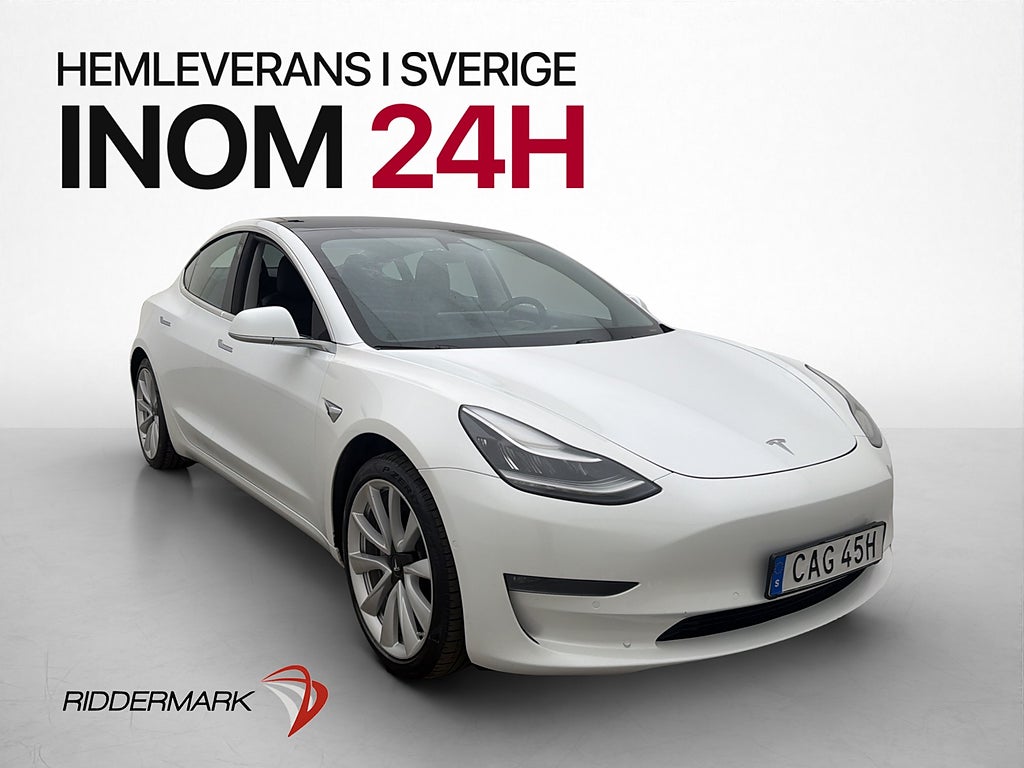 Tesla Model 3 Long Range AWD 440hk Autopilot Kamera Drag
