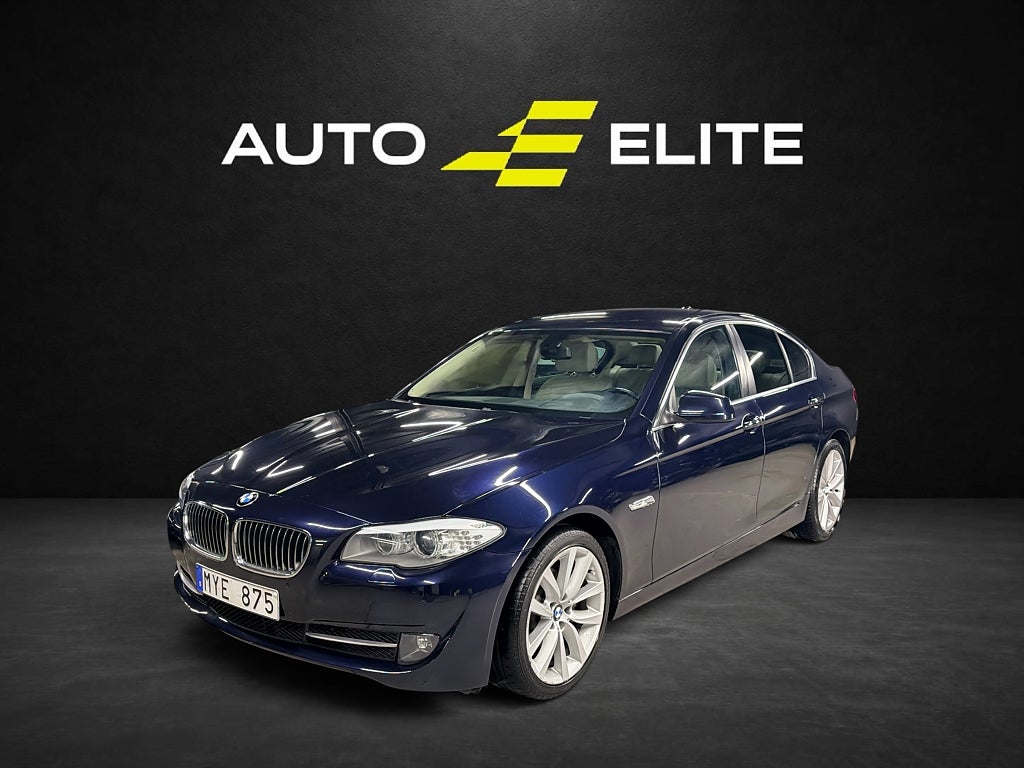 BMW 520d SEDAN|STEPTRONIC|1 ÄGARE|P-SENS|NAVI PRO|SKINN|19 "|BT
