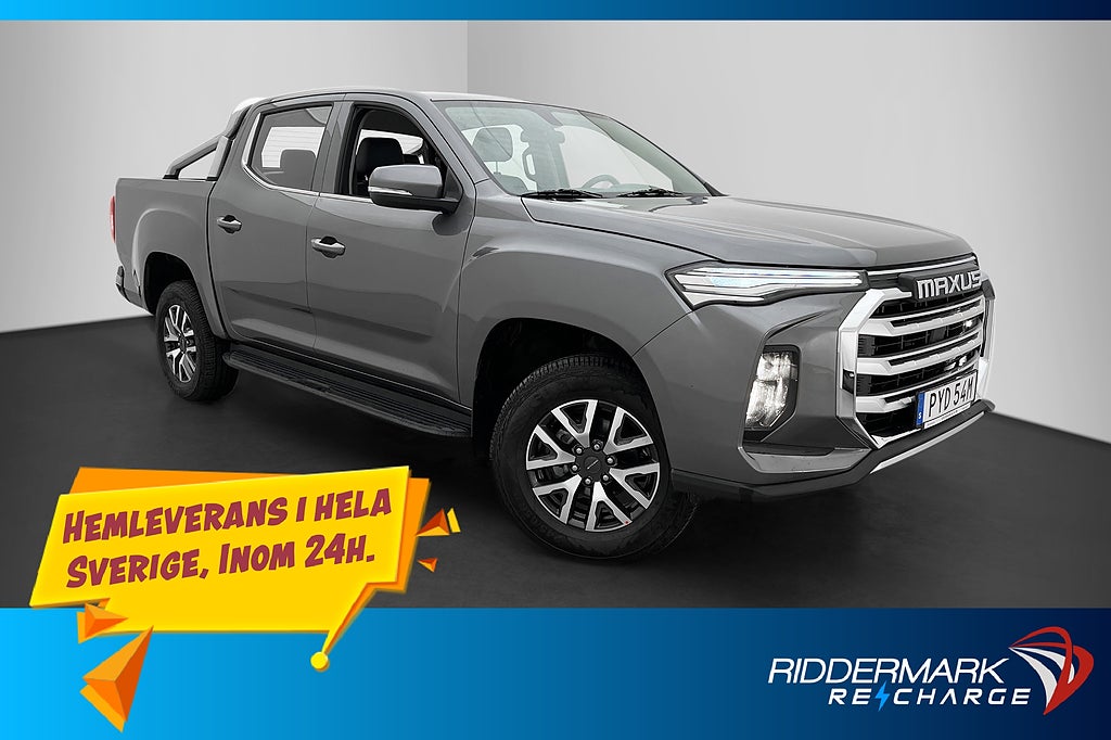 Maxus T90 EV 88.5 kWh 180hk B-Kamera Skinn Carplay Moms