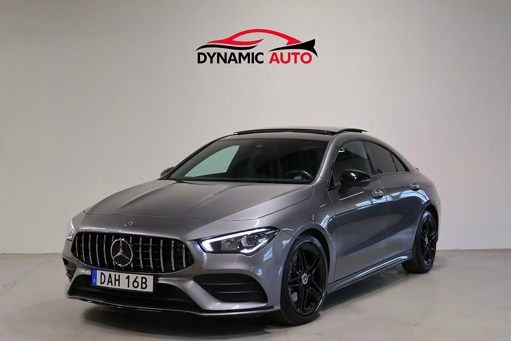 Mercedes-Benz CLA 200 AMG 163hk Pano-Belysning-1Ägare-Adaptiv farthållare