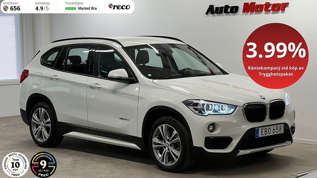 BMW X1 xDrive20d 190hk Drag/Värmare/Svensksåld 190hk, 2018