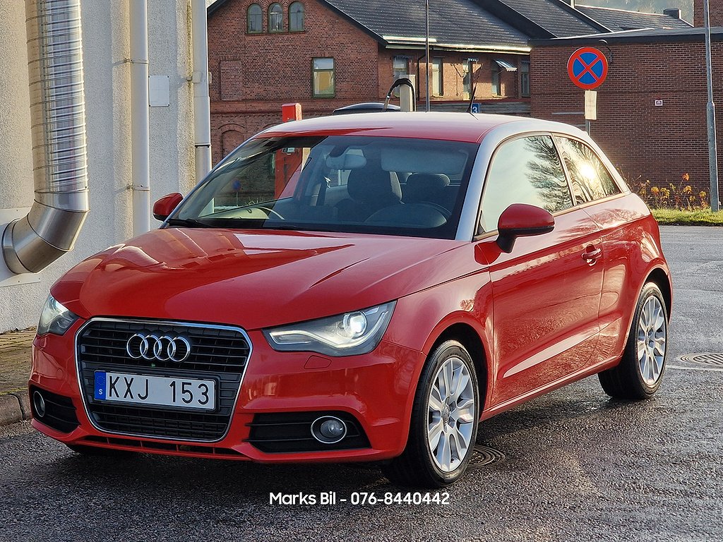 Audi A1 1.6 TDI 105hk/Ny Serv/Ny Bes/ Xenonljus/