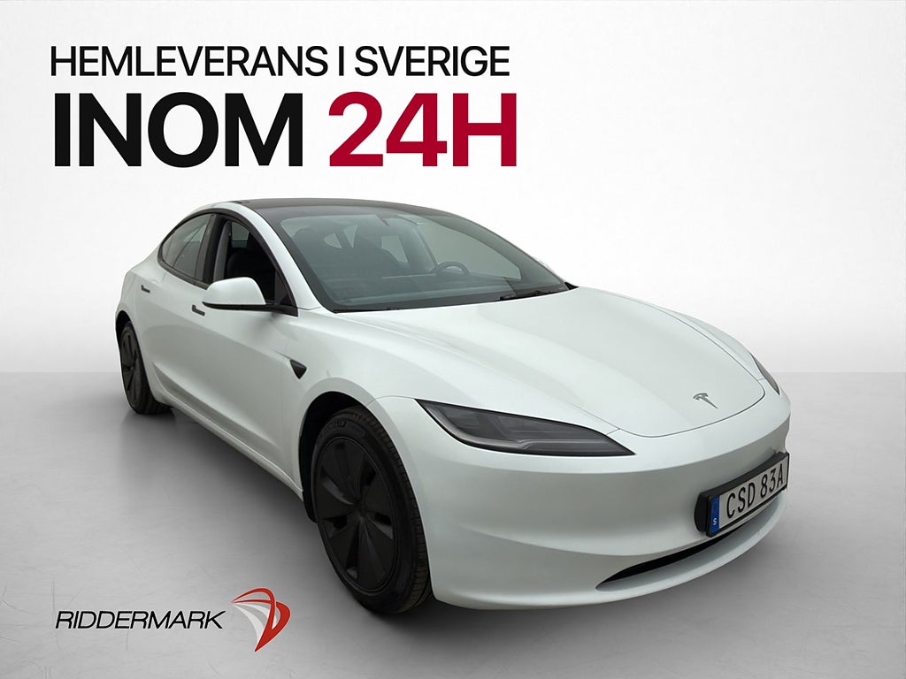 Tesla Model 3 Long Range AWD Pano Drag AP Svensksåld MOMS